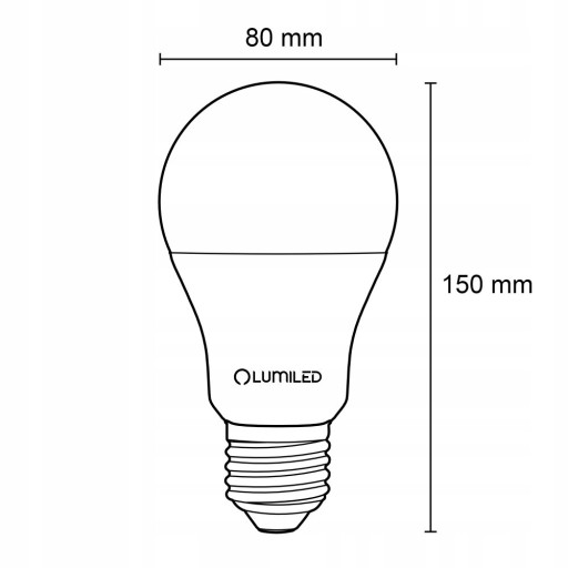 LUMILED ŽIAROVKA 18W = 150W 4000K 2500lm E27