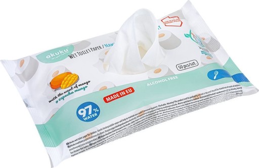 A0030 VLHČENÝ TOALETNÝ PAPIER 50ks 97% voda