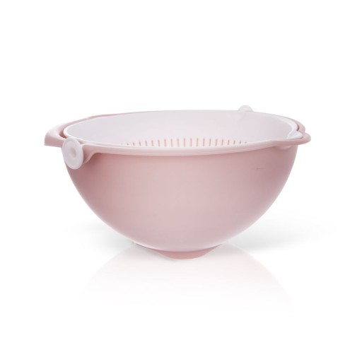 Miska so sitkom Plastové sitko 250 mm Cedník 2v1 otočný