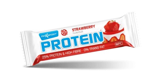 WPC PROTEÍNOVÁ TYČINOVÁ TYČINA S JAHODOVOU PRÍCHUŤOU V BIELEJ NÁTERE, BEZLEPKOVÁ 60g