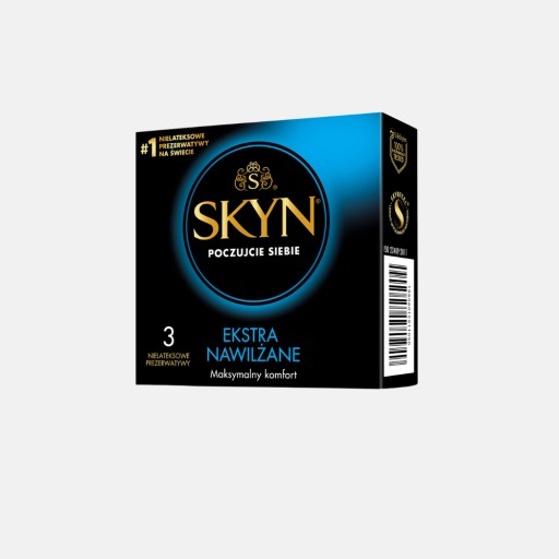 Unimil Skyn Ekstra Moisturized nelatexové kondómy 3 ks