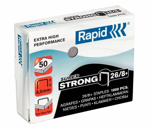 RAPID 26/8 + sponky Super Strong 1000 kusov