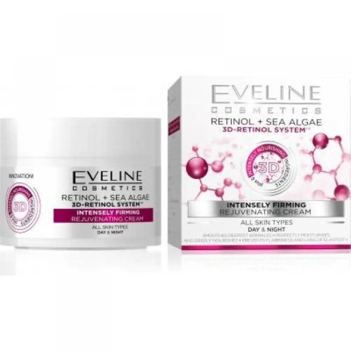 Krém na tvár Eveline Cosmetics Retinol+Algae