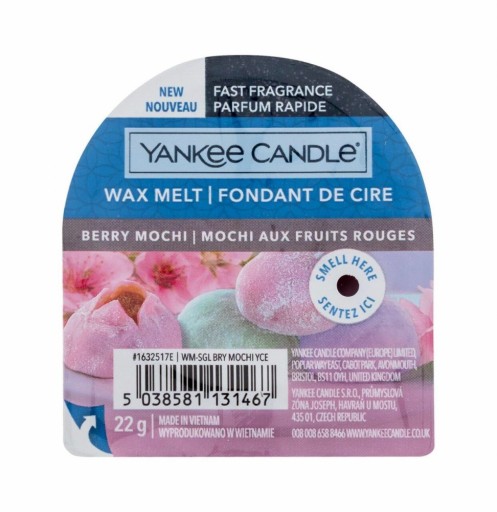 Vosk s vôňou Yankee Candle Berry Mochi