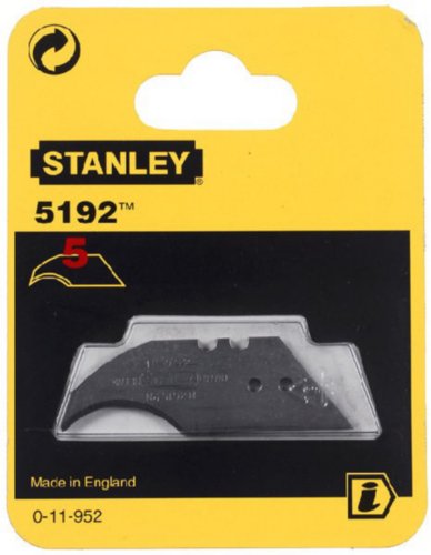 STANLEY 5192 háková čepeľ na prácu s kožou, 5 ks.