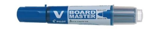 ZNAČOVAČ ZA SUCHA Pilot V Board Master okrúhly hrot 6 mm, MODRÁ