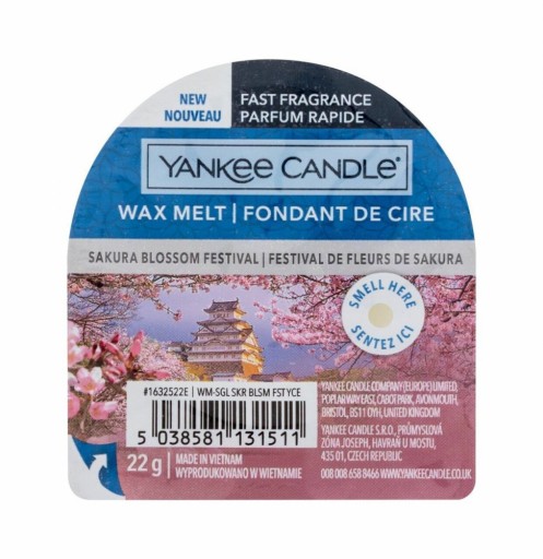 Vosk s vôňou Yankee Candle Sakura