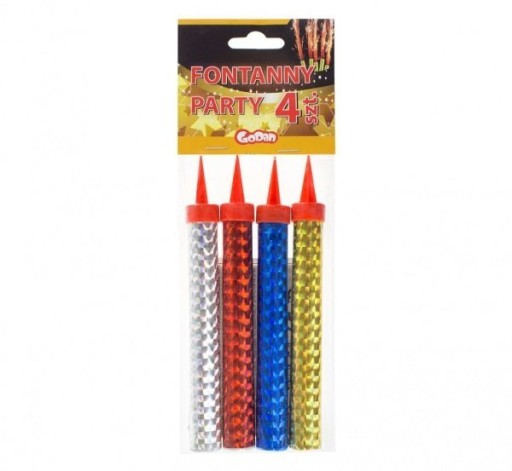 Fontány Sviečky Sparks Race Holo 12 cm 4 ks
