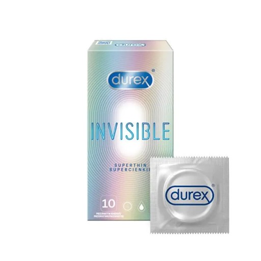 Durex Durex Invisible kondómy pre väčšiu intimitu, 3 ks, tenké