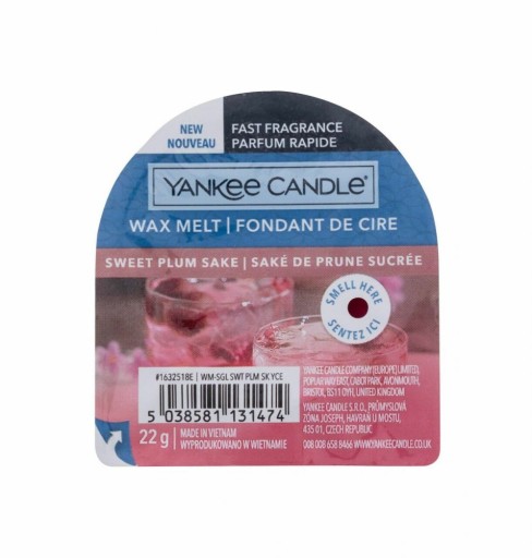 Vosk s vôňou Yankee Candle Sweet Plum