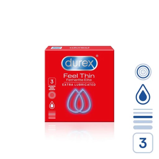 Durex Fetherlite Elite kondómy 3 kusy