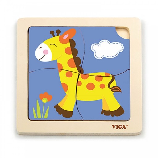 Viga 51319 Puzzle na podložke - Žirafa