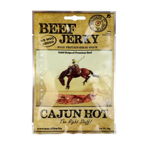 Bullseye Meats Beef Jerky Cajun Hot