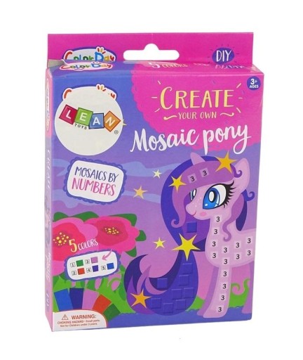 Kniha My Little Pony lepená číslami