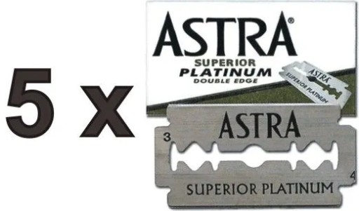 Astra Blue Nerezové žiletky na holenie 5 ks