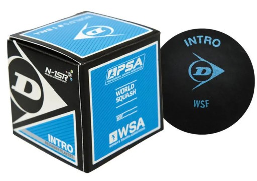 DUNLOP INTRO SQUASH LOPTA 1 MODRÁ BODKA