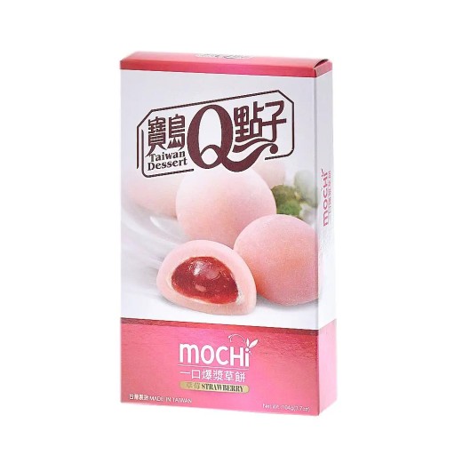 Q Značka Taiwan Dessert Mochi Strawberry 104g