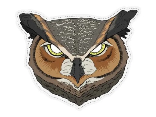 Papierová maska na tvár Party Deco MASP5 Owl
