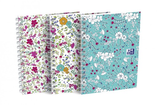 Mriežkový zápisník A6, 50 listov, Oxford Floral,