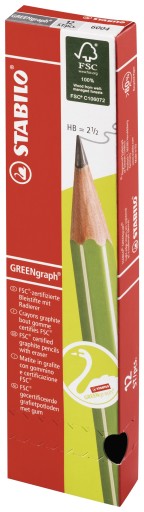 Ceruzka Green Graph s gumou - Stabilo - HB