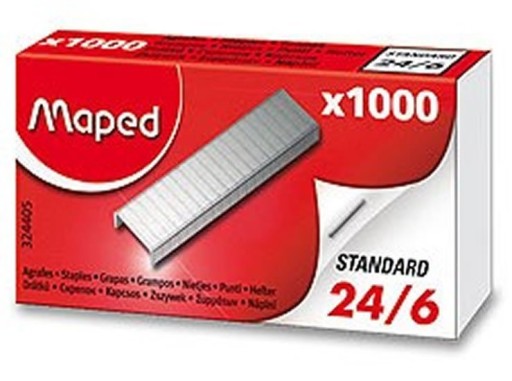 ZOŠÍVAČKY 24/6 1000KS MAPOVANÉ, MAPOVANÉ