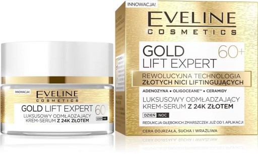 Krém-sérum Eveline Cosmetics Gold Lift Expert 24K