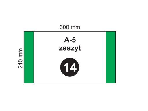 Obal 210mm 300mm pre notebook A5 20KS