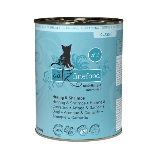 Catz Finefood Classic N.13 plechovka sleďov a kreviet 400g