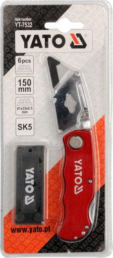 YATO YT-7532 VYBAVENIE DIELENSKEJ DIELNE ZABLOKOVACÍ Nôž SO ZÁMKOM 150MM