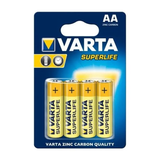 Batéria AA R6P 4 ks VARTA SUPERLIFE ZINC CARBON