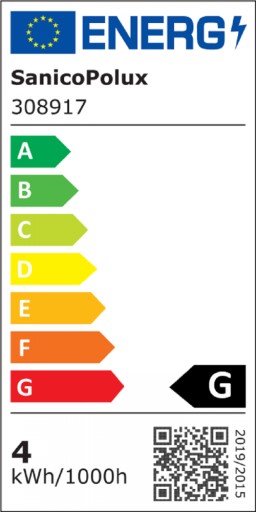 GLOB G95 E27 LED žiarovka 4W teplá 2200K 210lm priehľadná POLUX