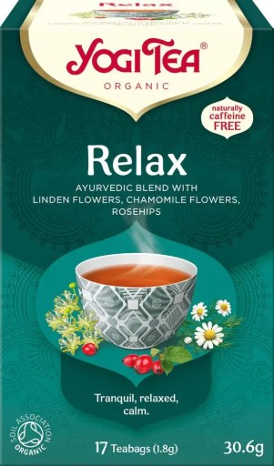 Relax BIO čaj (17x1,8g) 30,6g - Yogi Tea