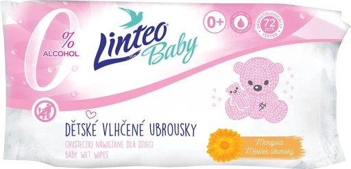 LINTEO Baby vlhčené obrúsky pre deti 72 ks