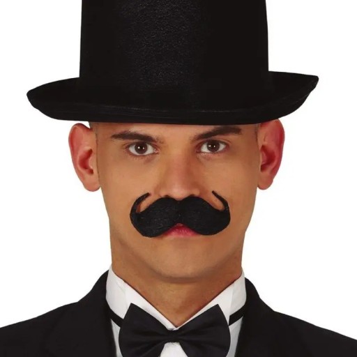 Samolepiace fúzy čierneho Angličana