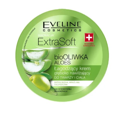 Eveline Hydratačný krém s Aloe Extra Soft 0 SPF na deň a noc 200 ml