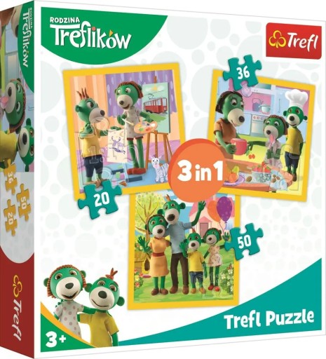 Trefl Puzzle Together je zábavné 3v1 34850