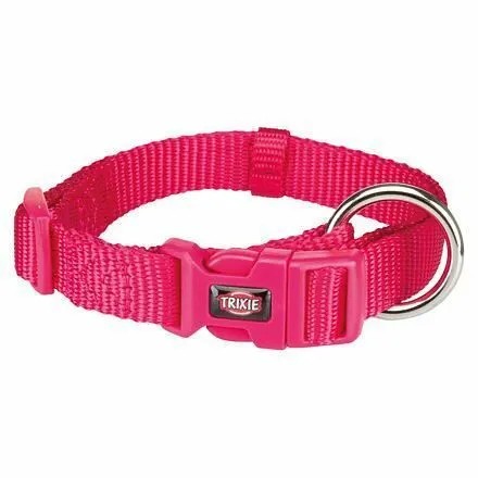 Prémiový golier, S–M: 30–45 cm/15 mm, fuchsiová