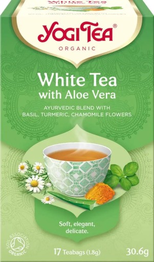 Yogi Tea Biely čaj s Aloe Vera - Biely s aloe (17x1,8g)