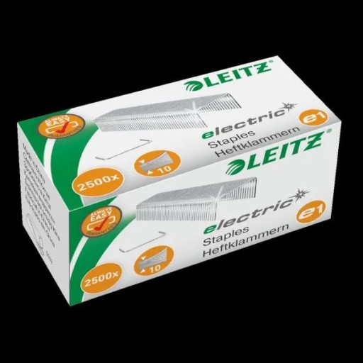 Leitz elektrické sponky typ E1 2500 ks strieborné