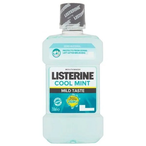 Listerine Cool Mint Mild Taste ústna voda 250 ml