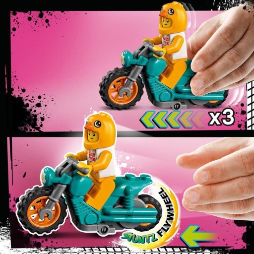 LEGO City Chicken Stunt Motocykel 60310 motorové kocky