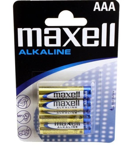 Alkalické batérie LR03 AAA 1,5V MAXELL 4ks x2
