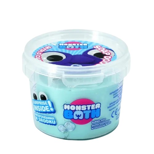 MONSTER BATH hracie mydlo na cesto s prekvapením 100 g, mix farieb, 1 kus