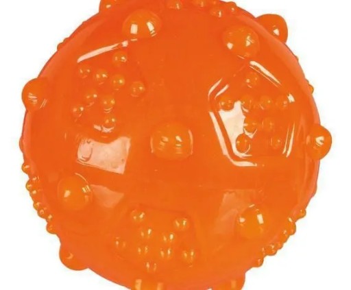 Trixie LOPTA, TERMOPLASTICKÁ guma, Squeaky, 8cm
