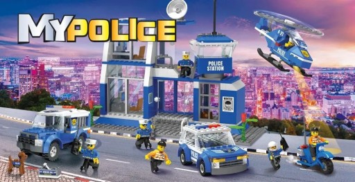 Klocki Blocki MyPolice Saszetka - Policajné auto