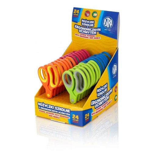 Nožnice s ergonomickou rukoväťou Astra Mix Colors 407118006