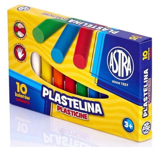 Plastelína Astra okrúhla, 10 farieb