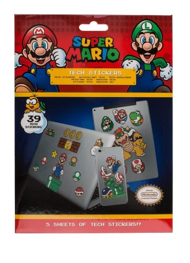 Sada samolepiek Super Mario 39 kusov