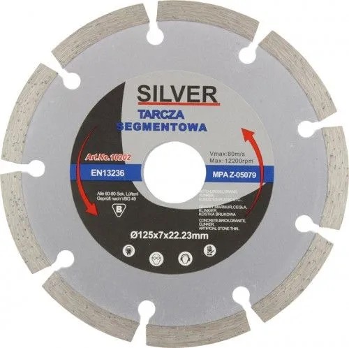 SEGMENTOVANÝ POHÁR DIAMANTOVÝ DISK 125MM PRE BETÓNOVÉ DIAMANTOVÉ NÁKLADY