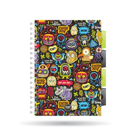 COOLPACK VLOŽKY DO ŠKOLSKÉHO ZOšita ZBIERKA KNIHA A5 STRAŠIVÉ NÁLEPKY